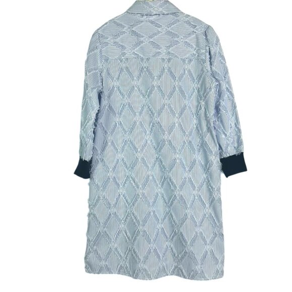 NWOT Joh Jadea Stripe Dress, XS, Blue & White - Picture 11 of 16